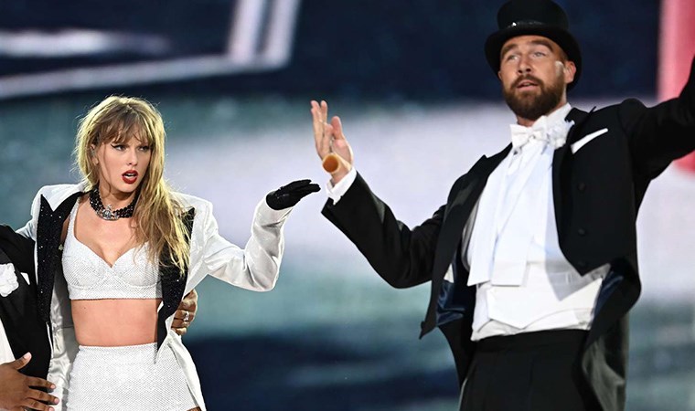 Taylor Swift ile sevgilisi Travis Kelce'den sürpriz sahne şovu