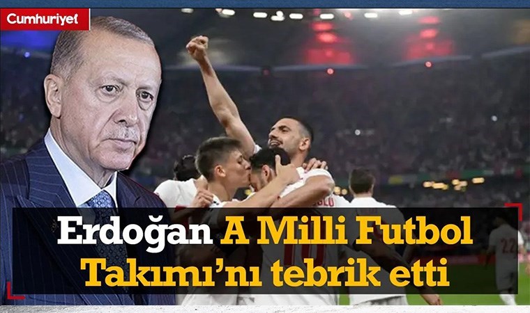 Erdoğan, Türkiye-Çekya maçının ardında tebrik etti