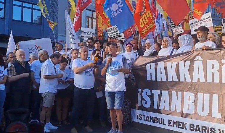 İstanbul'da 'kayyum' protestosu: 'Darbelere karşı yan yana olma zamanıdır'