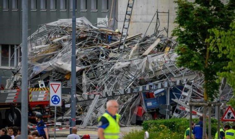 İsviçre’de inşaat iskelesi çöktü: 3 ölü, 8 yaralı