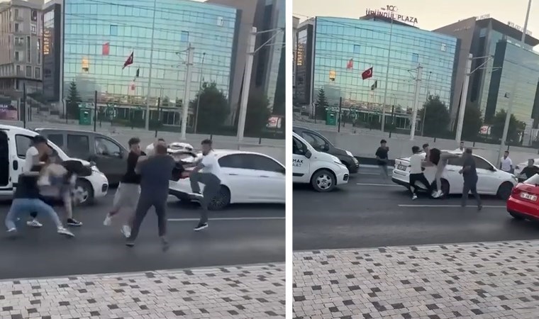 Trafik tartışması baltalı, yumruklu kavgaya dönüştü!