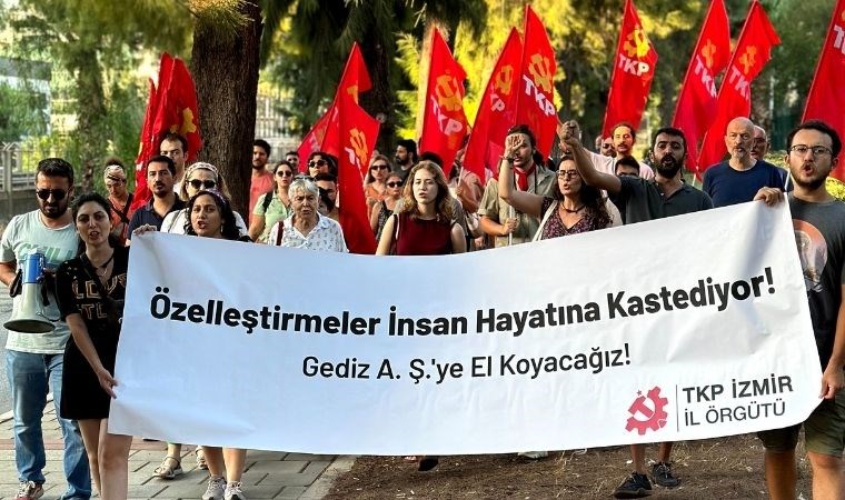 TKP İzmir'den Gediz A. Ş. önünde eylem: El konmalıdır!