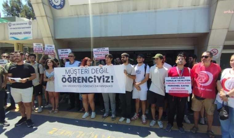 Ege Üniversitesi öğrencilerinden 'yüzde 300 zam' tepkisi: Okullarımızda maddi olarak sömürülmekten bıktık. Bizler müşteri değil öğrenciyiz