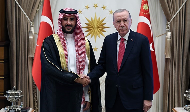 Erdoğan, Suudi Arabistan Savunma Bakanı ile görüştü