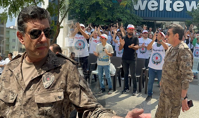 Iğdır Emniyet Müdürü'nden belediyenin işten çıkardığı işçilere ziyaret: 'Size karşı dışarıdan gelecek olan her türlü baskı...'