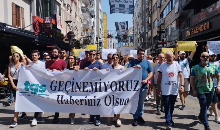 İzmirli gazetecilerden ‘maaş' protestosu