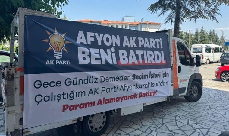 5 milyon TL'lik alacak iddiası: 'Afyon AKP beni batırdı'