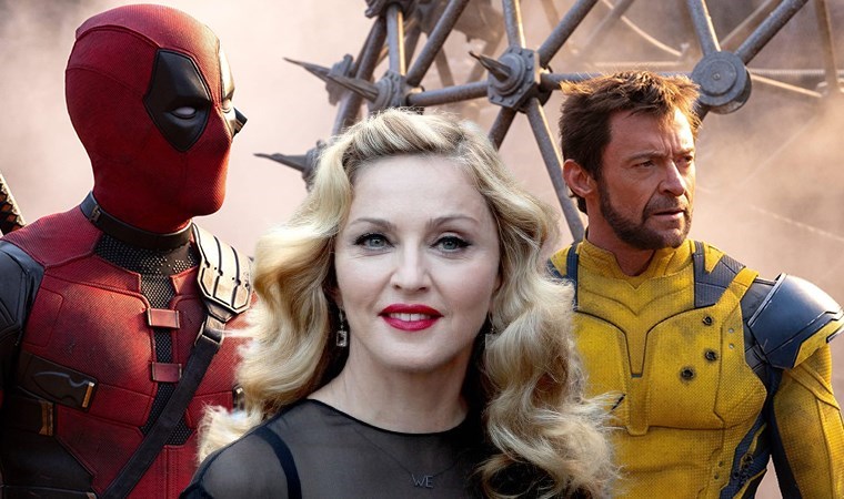 Deadpool ve Wolverine filminin yıldızlarından Madonna'ya ziyaret