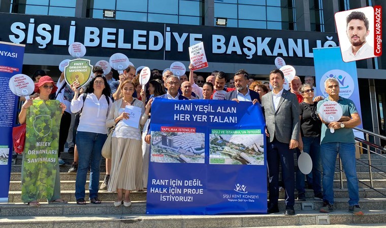 Dev rezidans projesine karşı yurttaşlardan eylem: 'Şişli’yi betona boğmayın!'