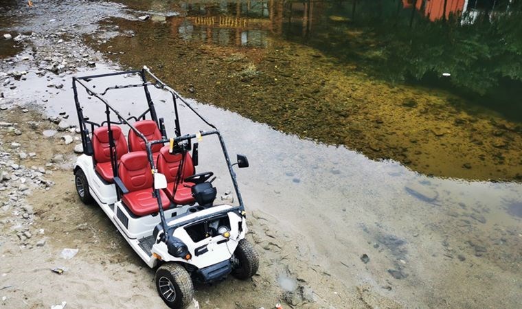 Uzungöl’de ticari amaçla kiralanan ATV ve golf araçları toplatıldı