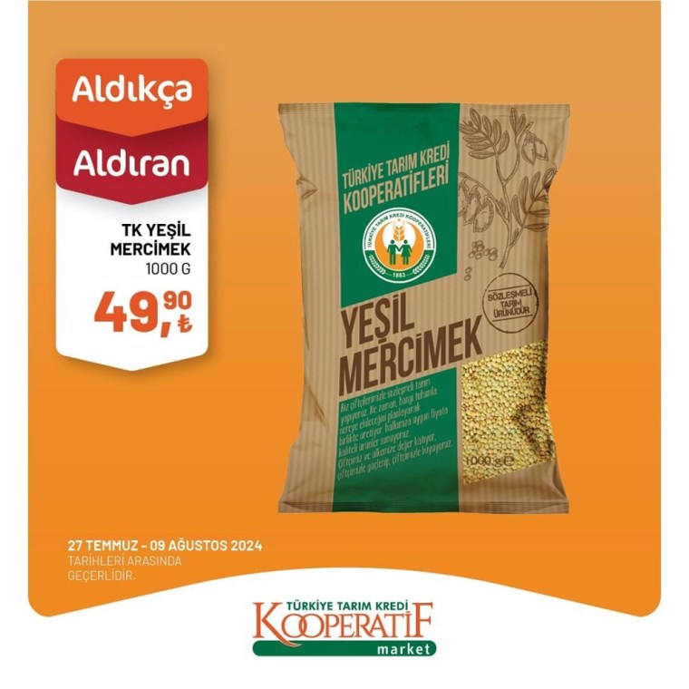 Tarım Kredi Kooperatif Market 29 Temmuz-9 Ağustos 2024 aktüel indirimleri başladı! Bu hafta hangi ürünler indirimde?