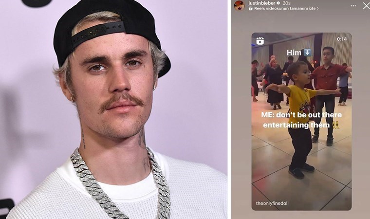 Justin Bieber, düğünde oynayan Osmaniyeli çocuğu paylaştı