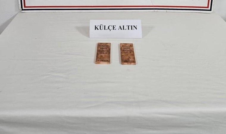 2 kilogram külçe altın ele geçirildi: 1 gözaltı