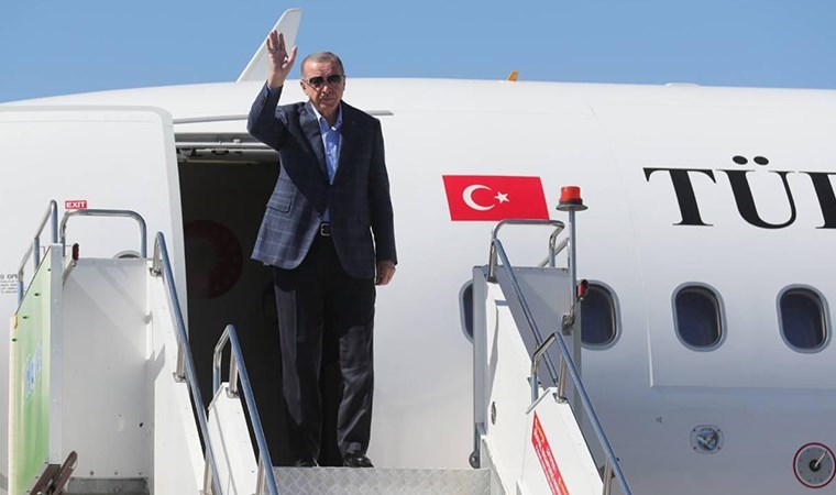 Erdoğan, Astana'ya gitti