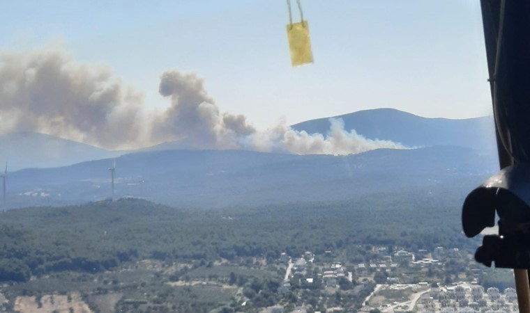 Urla’da orman yangını kontrol altına alındı