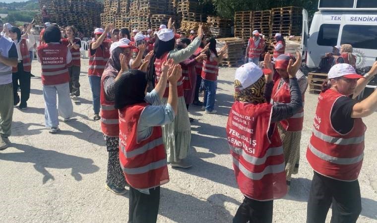 Polonez Gıda işçilerinin direnişinde 14. gün: Perinçek'ten destek ziyareti