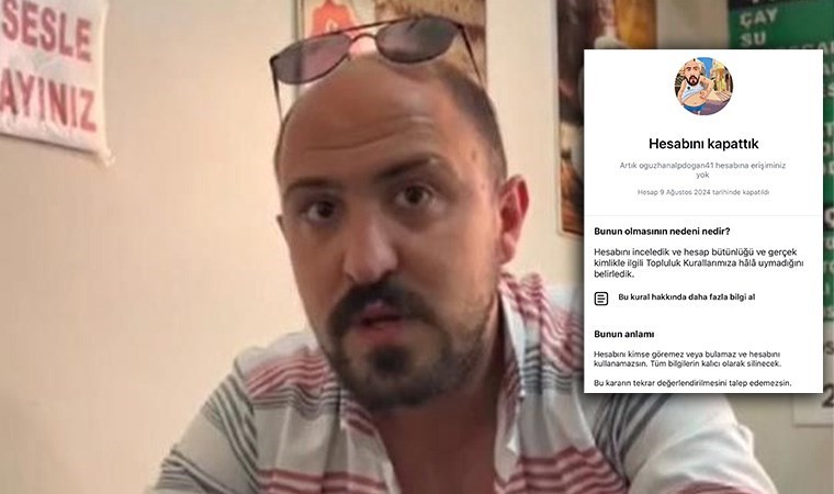 Instagram, Oğuzhan Alpdoğan'ın hesabını kapattı