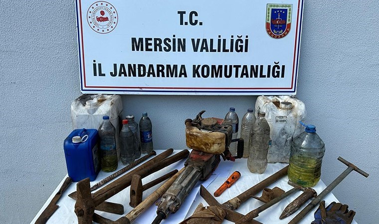 Mersin’de kaçak kazı yapan şahıs yakalandı