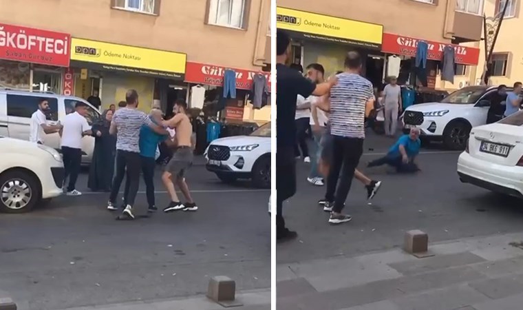 İstanbul Pendik'te trafikte tekme tokat yol verme kavgası!