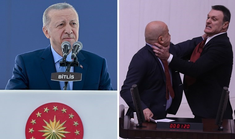 Erdoğan'dan Meclis'teki 'kanlı' Can Atalay oturumuna ilk yorum: Alpay Özalan'a sahip çıktı, Ahmet Şık'a 'provokatör' dedi