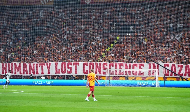 Galatasaraylı taraftarlardan Filistin'e destek!