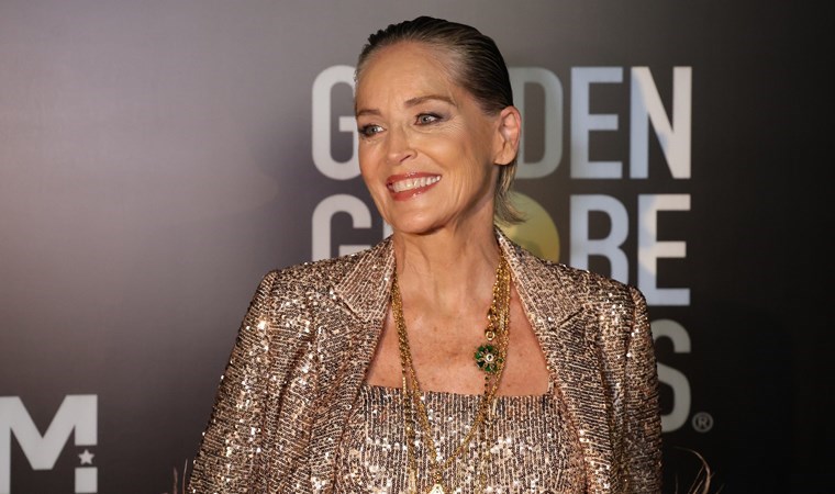 Dünyaca ünlü yıldız Sharon Stone Bodrum'da ödül aldı