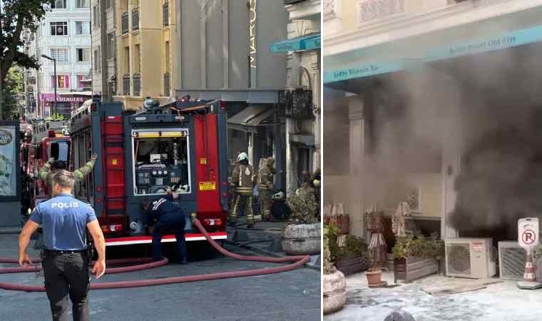 Fatih'te iş yerinin çamaşırhane bölümündeki yangın söndürüldü