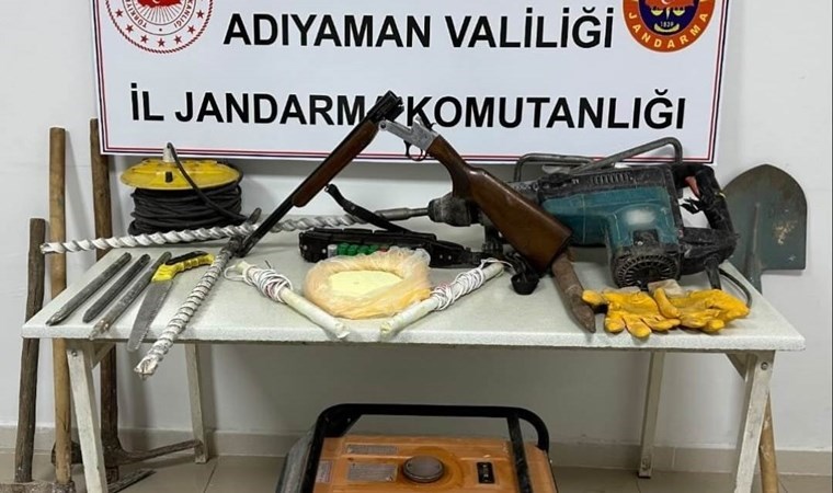 Adıyaman'da izinsiz kazı: 7 gözaltı