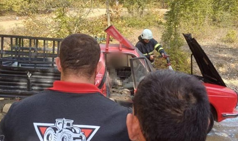 Aracında yanmış halde ölü bulundu!