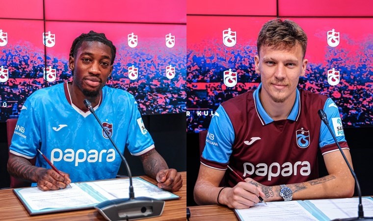 Trabzonspor'dan Muhammed Cham ve Serdar Saatçı için imza töreni