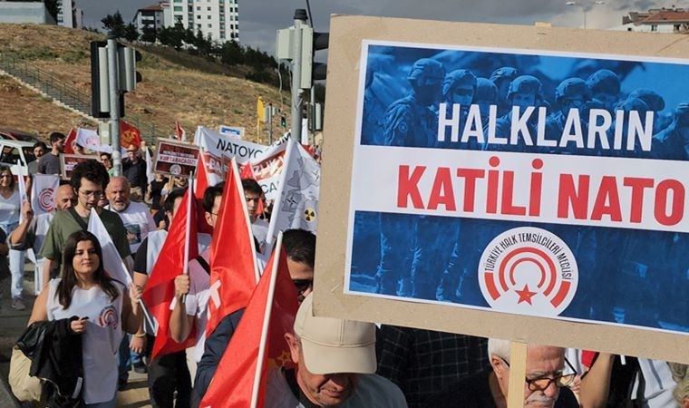 THTM'nin NATO'ya karşı yürüyüşü, Mamak Natoyolu'nda devam etti