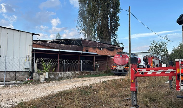 Bursa'da geri dönüşüm tesisinde yangın: Büyümeden söndürüldü