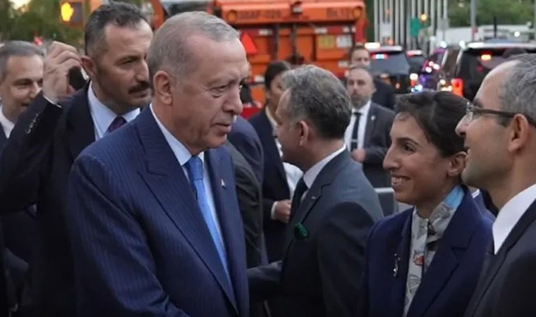 Erdoğan'ı ABD'de karşılayanların arasında Hafize Gaye Erkan da yer aldı