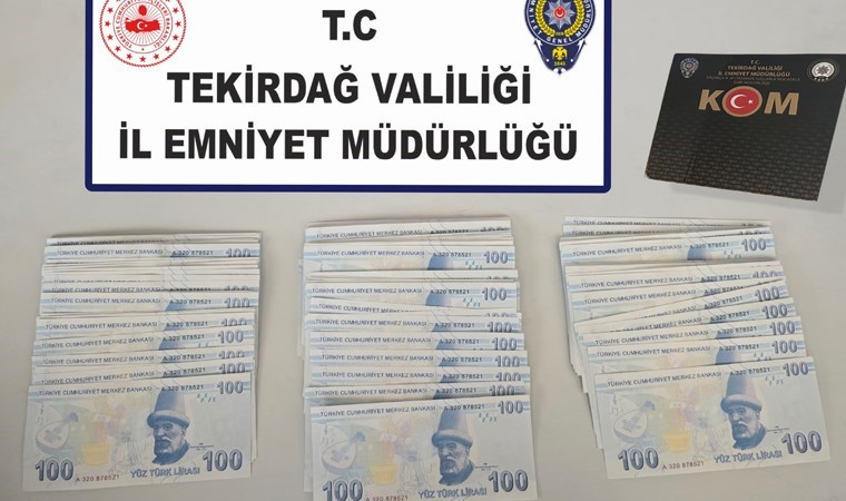 Tekirdağ'da operasyon: 23 bin TL sahte para ele geçirildi