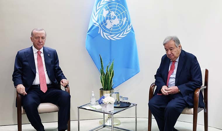 Erdoğan'dan Guterres'e: 'KKTC’nin devlet olarak tanınması çözümün anahtarı olacak'