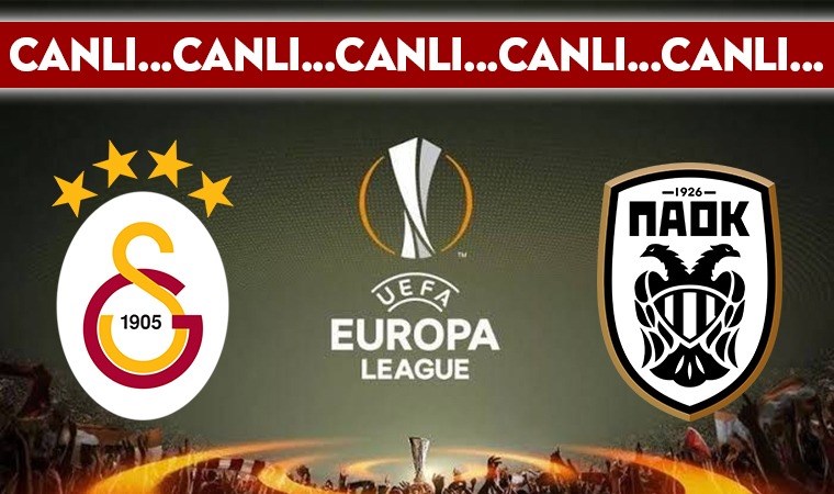 CANLI YAYIN: Galatasaray 1-1 PAOK CANLI ANLATIM - 2024/2025 sezonu UEFA Avrupa Ligi 1. hafta