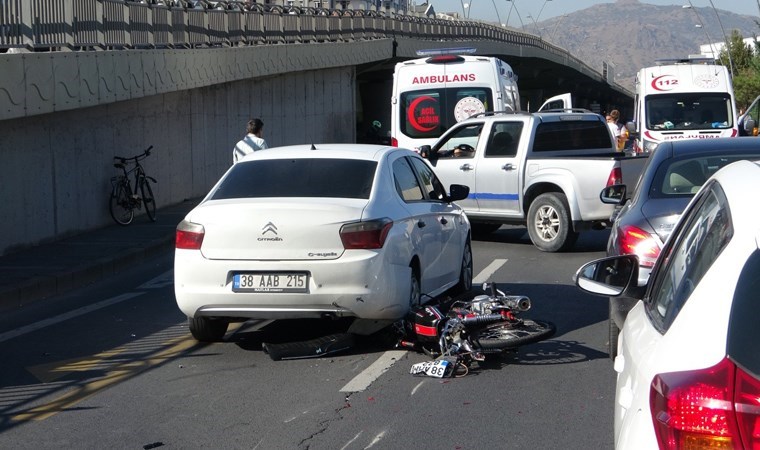 Kayseri’de aynı yerde iki ayrı kaza: 2 yaralı