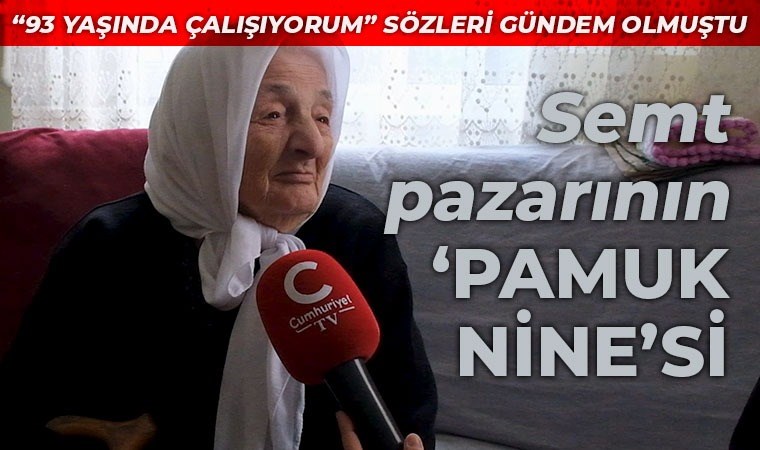 Sokak röportajı ile gündem olmuştu! Cuma pazarının Pamuk Nine'si Cumhuriyet TV'de