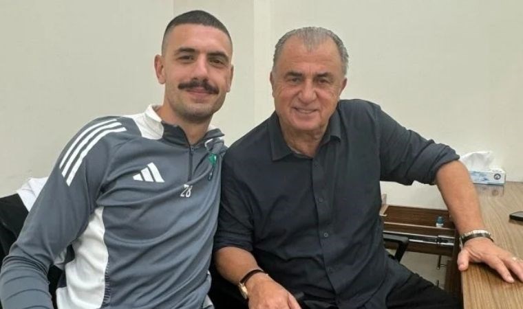 Merih Demiral, maç sonrası Fatih Terim ile bir araya geldi