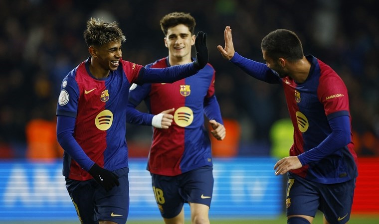 Barcelona kupada 5 golle turladı!