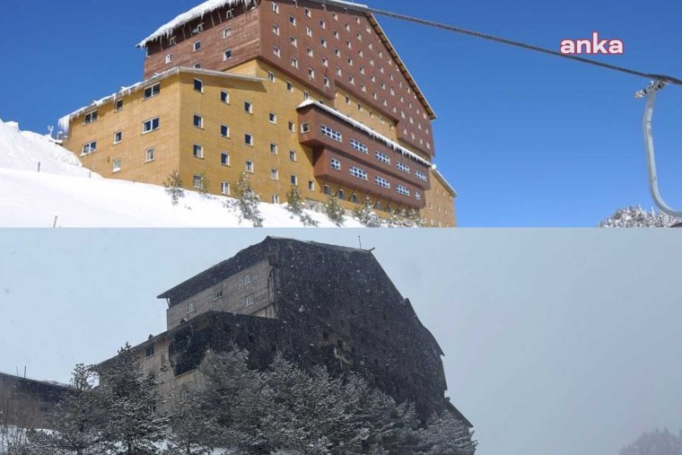 Bolu Grand Kartal Otel'in öldüren yüzü! İtfaiye araçları bile girememişti... - Resim : 1