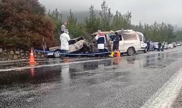 İzmir’de korkunç kaza... 1 kişi yanarak can verdi, 3 kişi yaralandı!