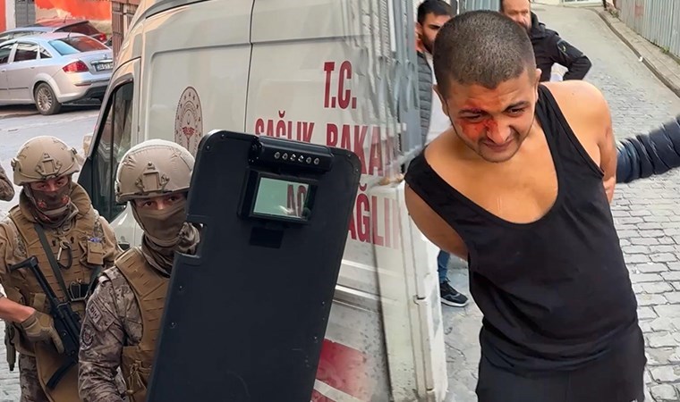 Beyoğlu'nda hareketli dakikalar... Boğazına bıçak dayadı, Özel Harekat polisi operasyonla müdahale etti!