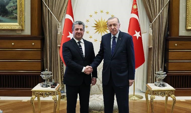 IKBY Başbakanı Barzani Ankara'da... Erdoğan ile bir araya geldiler!