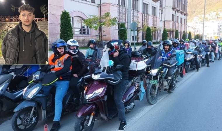 Ordu'da 19 yaşındaki kurye trafik kurbanı oldu: Çalışma arkadaşlarından konvoylu tepki