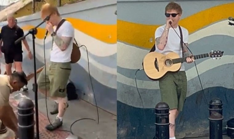 Ed Sheeran’ın Hindistan’daki sokak performansına polis engeli!