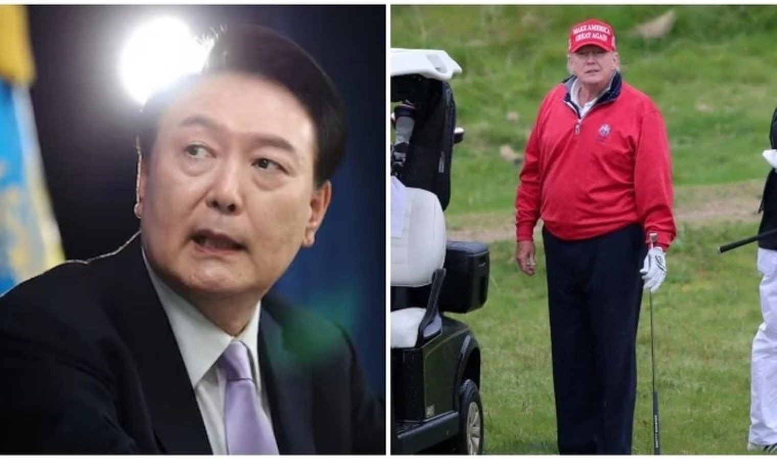 Güney Kore&apos;de Trump hazırlığı: Golf pratiğine başladı - Son Dakika Dün...