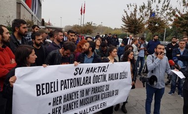 İstanbul’da su zammı protestosu