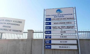 Antalya Hipodromu TBMM'nin gündeminde