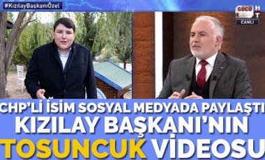 Kızılay Başkanı'nın sosyal medyada gündeme oturan videosu